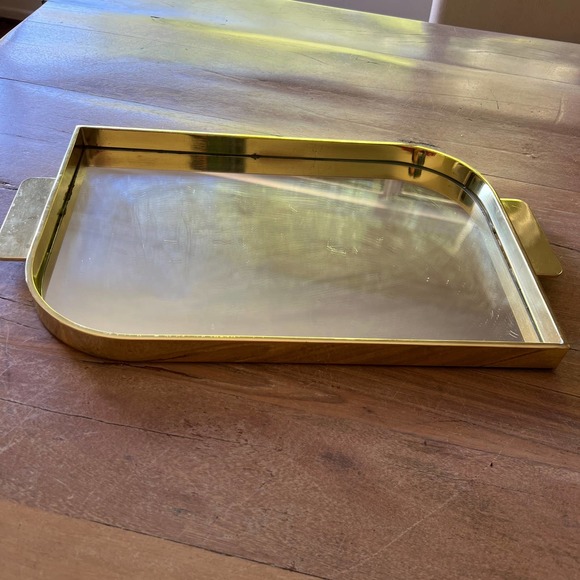 West Elm Mirrored Deco Serving Tray EUC